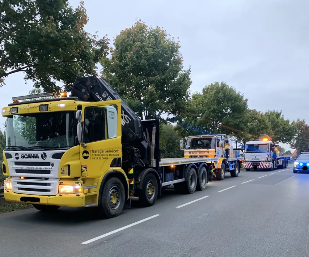 Camion de dépannage à Calonne-Ricouart